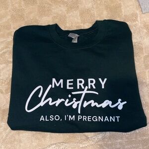 Christmas pregnancy announcement Sweatshirt
